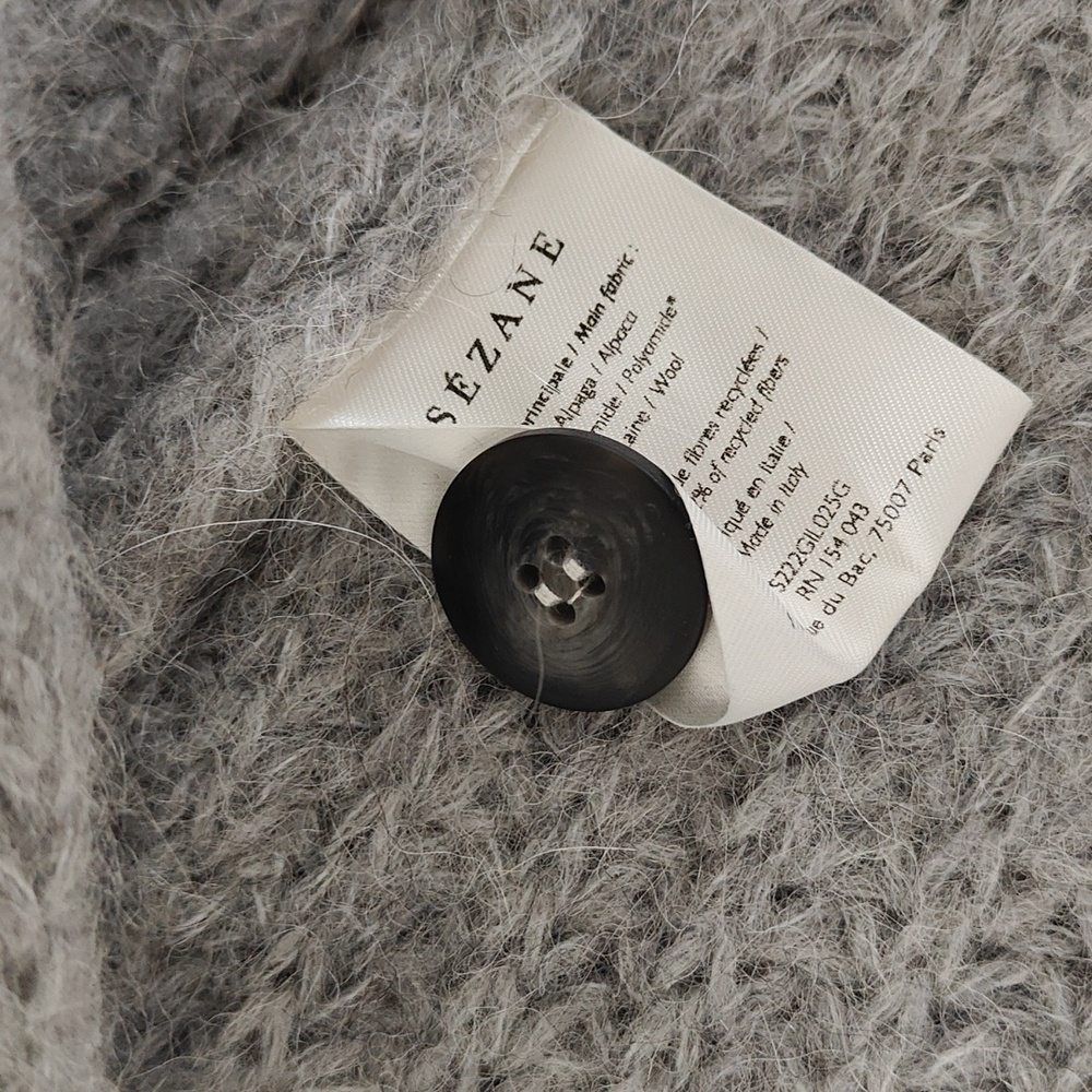 Sezane Emile cardigan in mottled gray, XSmall - Picture 12 of 16